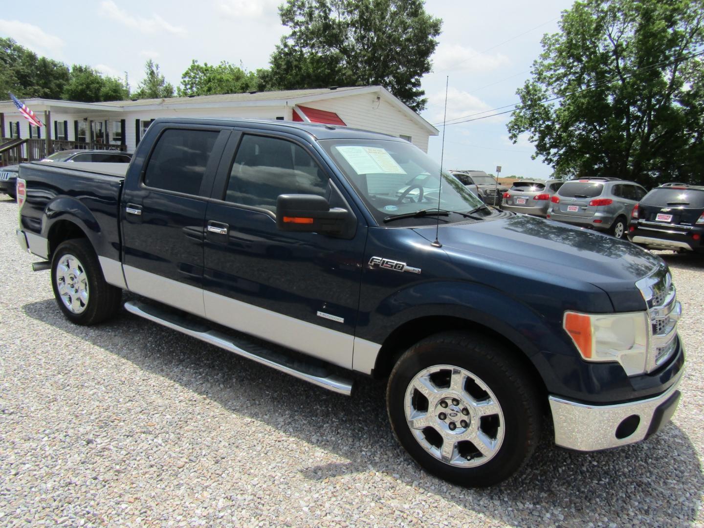 2013 Blue /Gray Ford F-150 SuperCrew 6.5-ft. Bed 2WD (1FTFW1CT3DK) with an 3.5L V6 TURBO engine, Automatic transmission, located at 15016 S Hwy 231, Midland City, AL, 36350, (334) 983-3001, 31.306210, -85.495277 - Photo#0